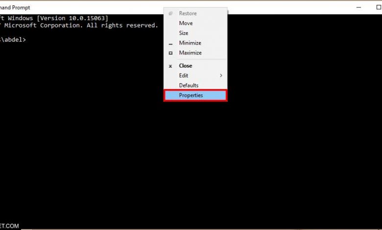 طريقة تغيير لون وخط موجه الاوامر Cmd على ويندوز طريقة تغيير لون وخط موجه الاوامر Cmd على ويندوز