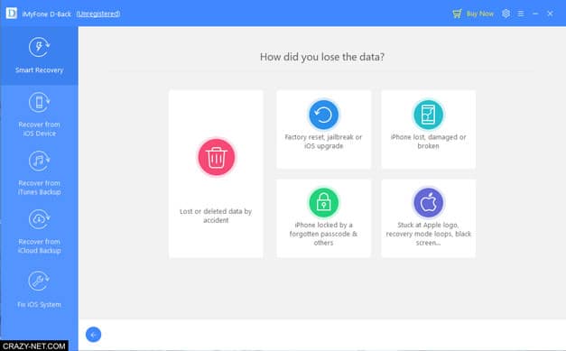 طريقة استرجاع الصور و الملفات من الايفون باستخدام Imyfone D-Back طريقة استرجاع الصور و الملفات من الايفون باستخدام Imyfone D-Back