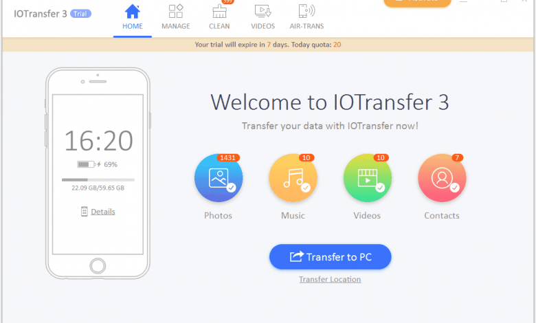 ادارة هواتف Iphone و Ipad باستخدام برنامج Iotransfer 3 بديل Itunes ادارة هواتف Iphone و Ipad باستخدام برنامج Iotransfer 3 بديل Itunes