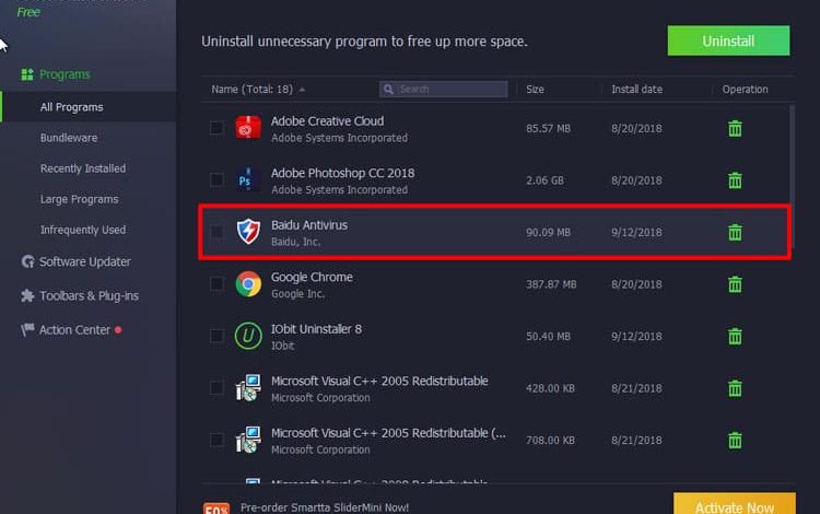 تعرف على كيفية حذف برنامج Baidu Antivirus الذي لا يقبل الحذف تعرف على كيفية حذف برنامج Baidu Antivirus الذي لا يقبل الحذف